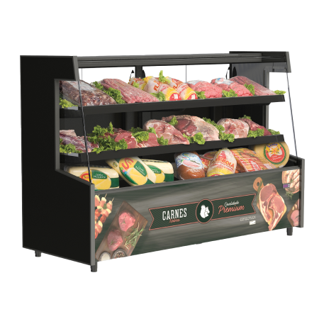 Balcão Refrigerado Visorâmico 2 Pistas VIS-140 Conservex