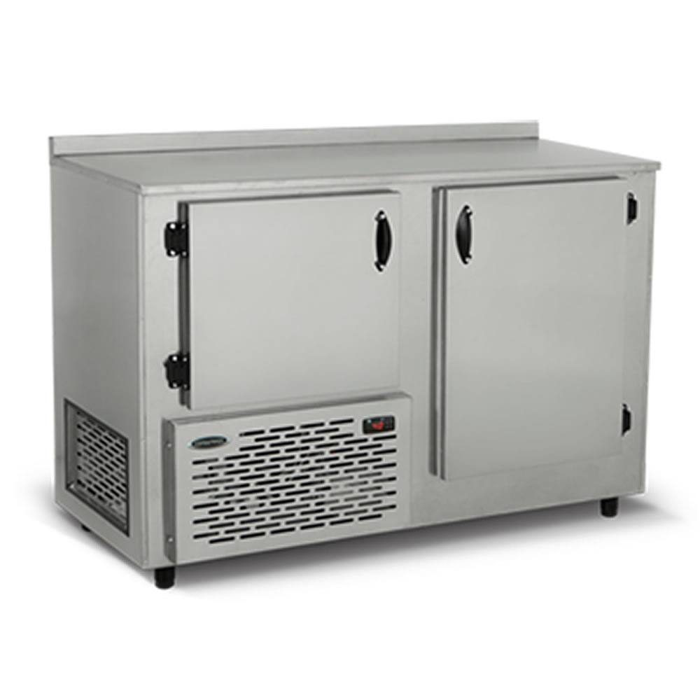 Balcão Refrigerado de Encosto 2 Portas Inox 430 Escovado BRE-135 Conservex