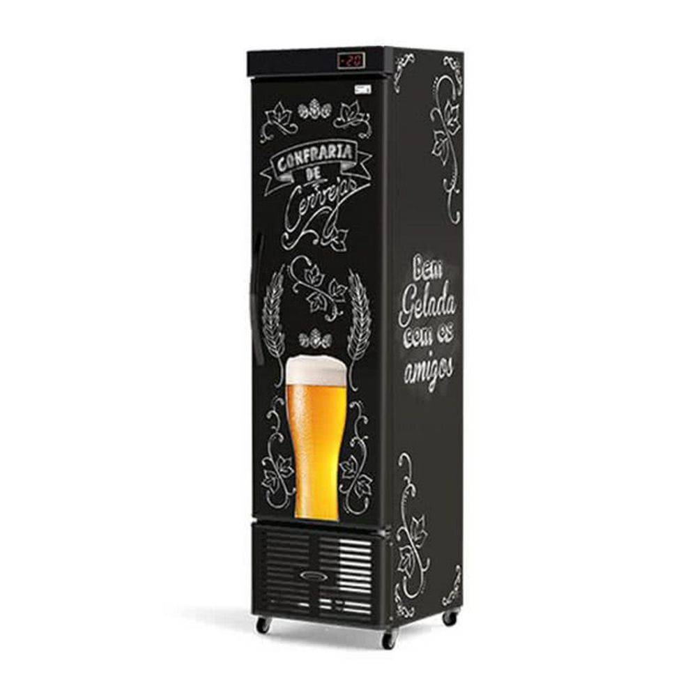 Cervejeira Refrigerada Slim Lousa de Bar CRV-250/B Conservex