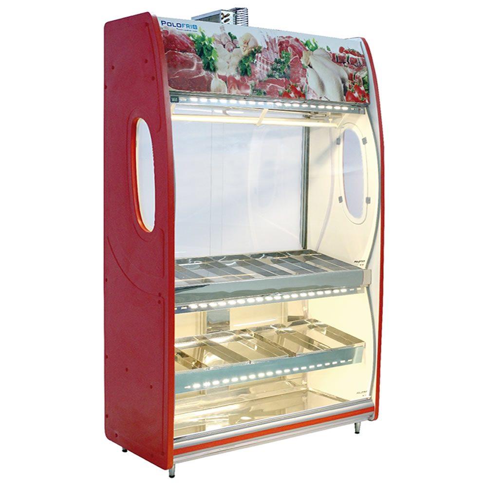Expositor Açougue Vitrine de Carne Premium 2,00m Linha 1108 PoloFrio